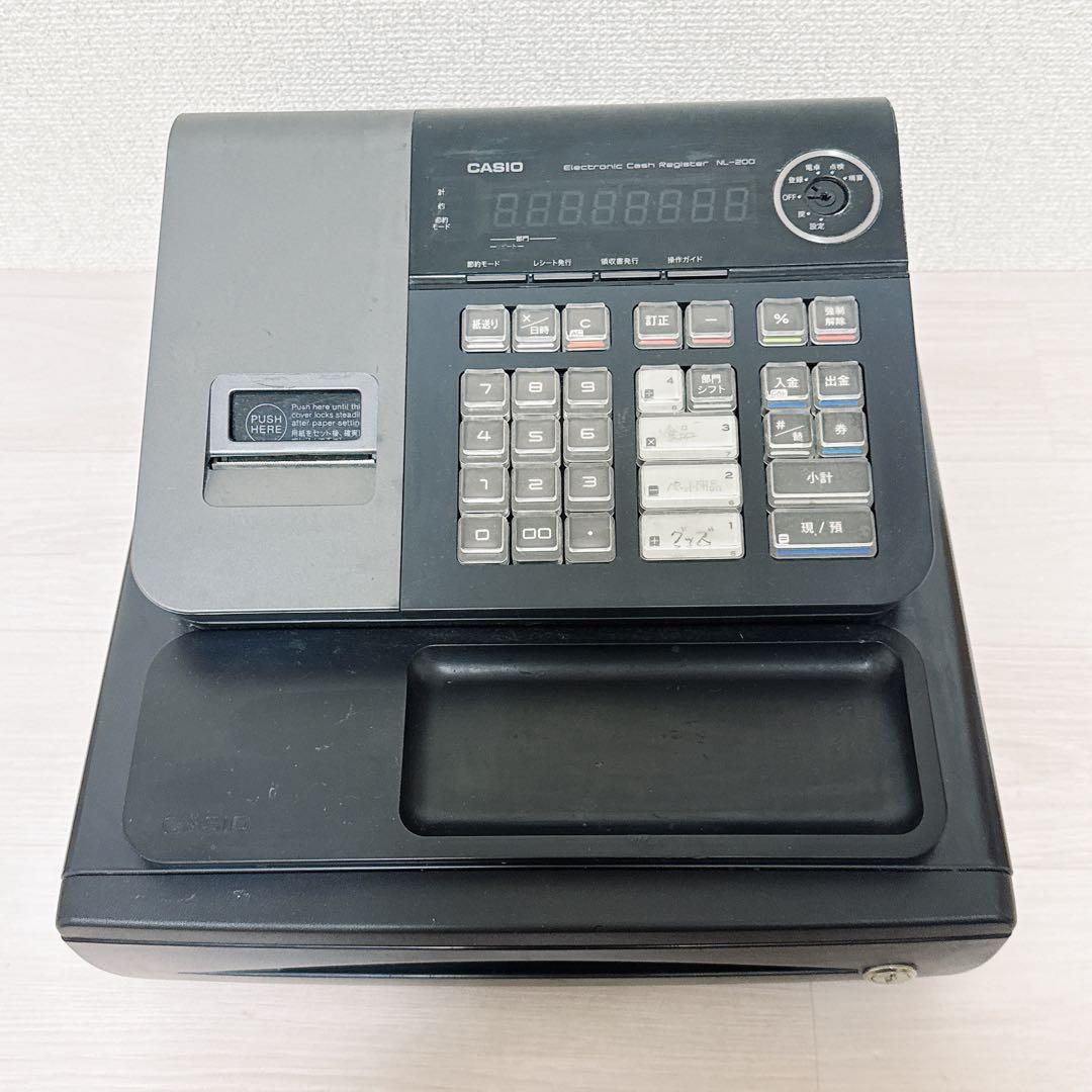 2516【希少品】CASIO NL-200　ブラック　電子レジ　スター