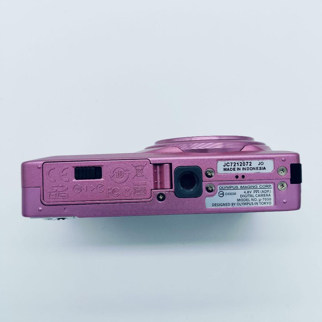 【動作確認済】OLYMPUS μ-7050 ピンク　オールドコンデジ 人気色