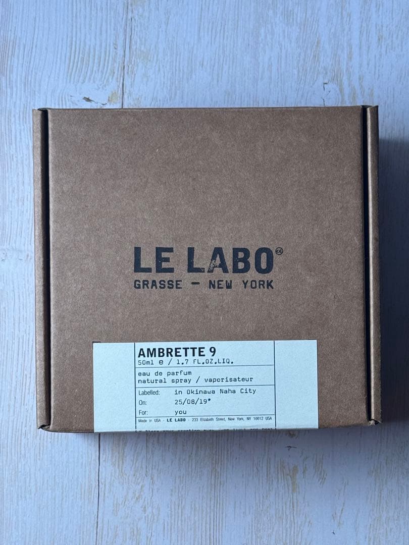 LE LABO AMBRETTE 9 50ml オードパルファム