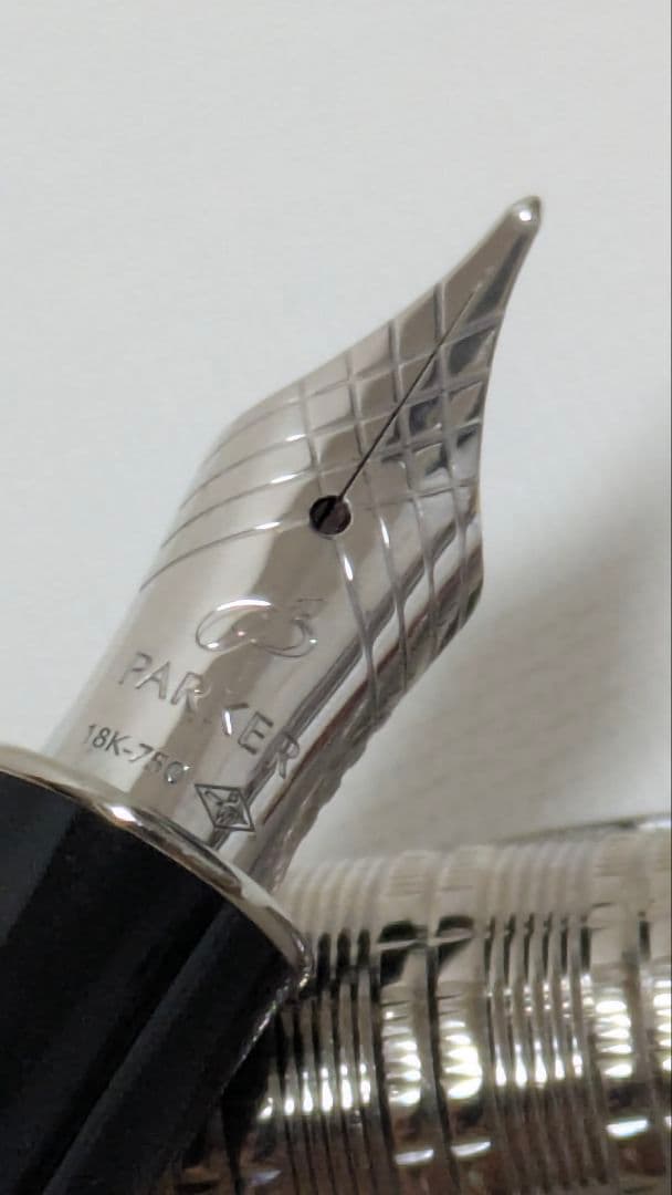 【美品】PARKER ソネット チーゼルタータンST 万年筆 18K