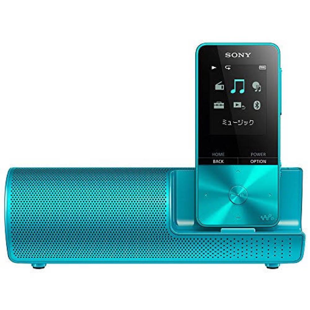 SONY ウォークマン 青　ターコイズ ブルー NW-S313K スピーカー