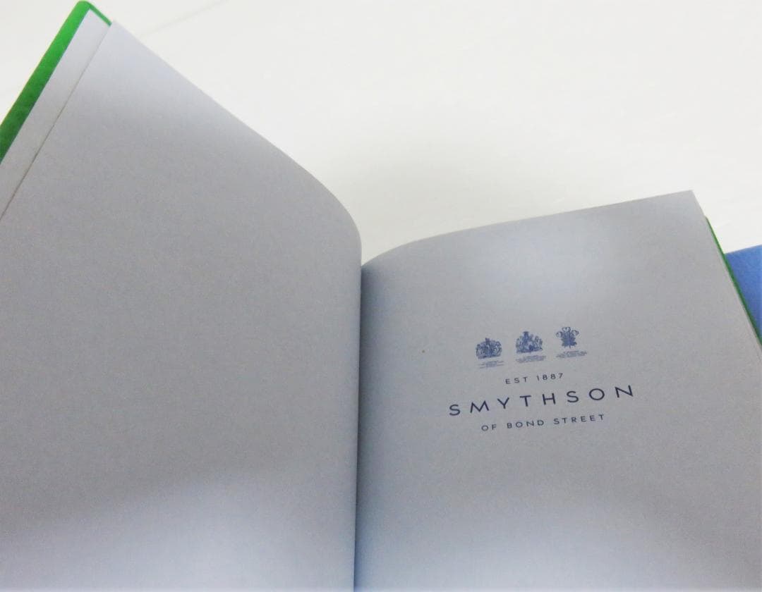新品 Smythson ノートブック グリーン PANAMA