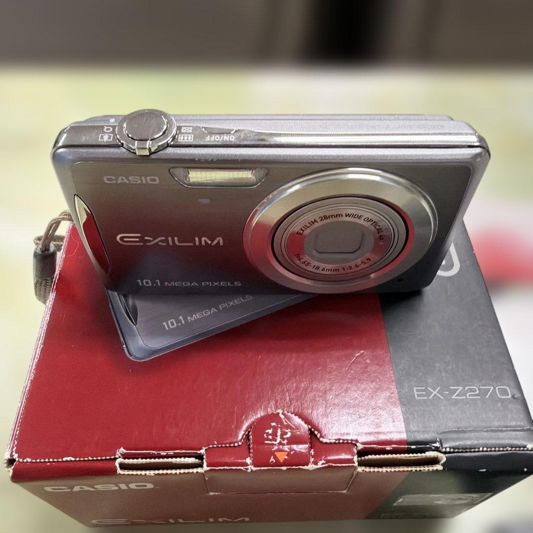 カシオ EXILIM デジカメ EX-Z270 GY グレー 箱付き