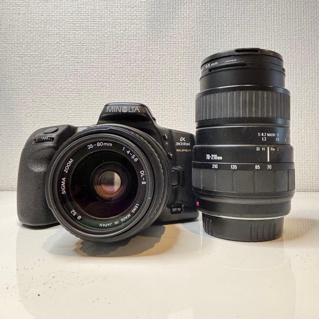 MINOLTA フィルム一眼レフカメラ SIGMAレンズ付き