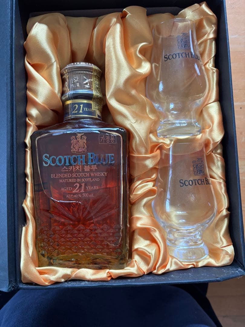 SCOTCH BLUE 21年 ウイスキー グラス付き