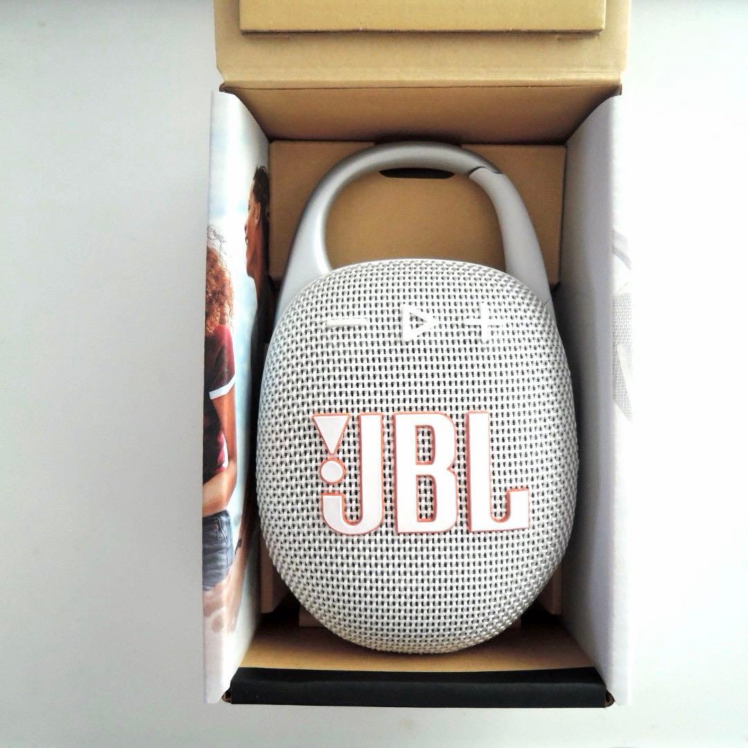 JBL CLIP5 ワイヤレススピーカー ホワイト 保証期間あり