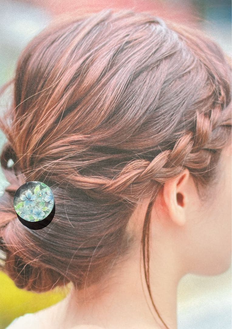 yuko フラワーハンドメイドレジンヘアゴム17