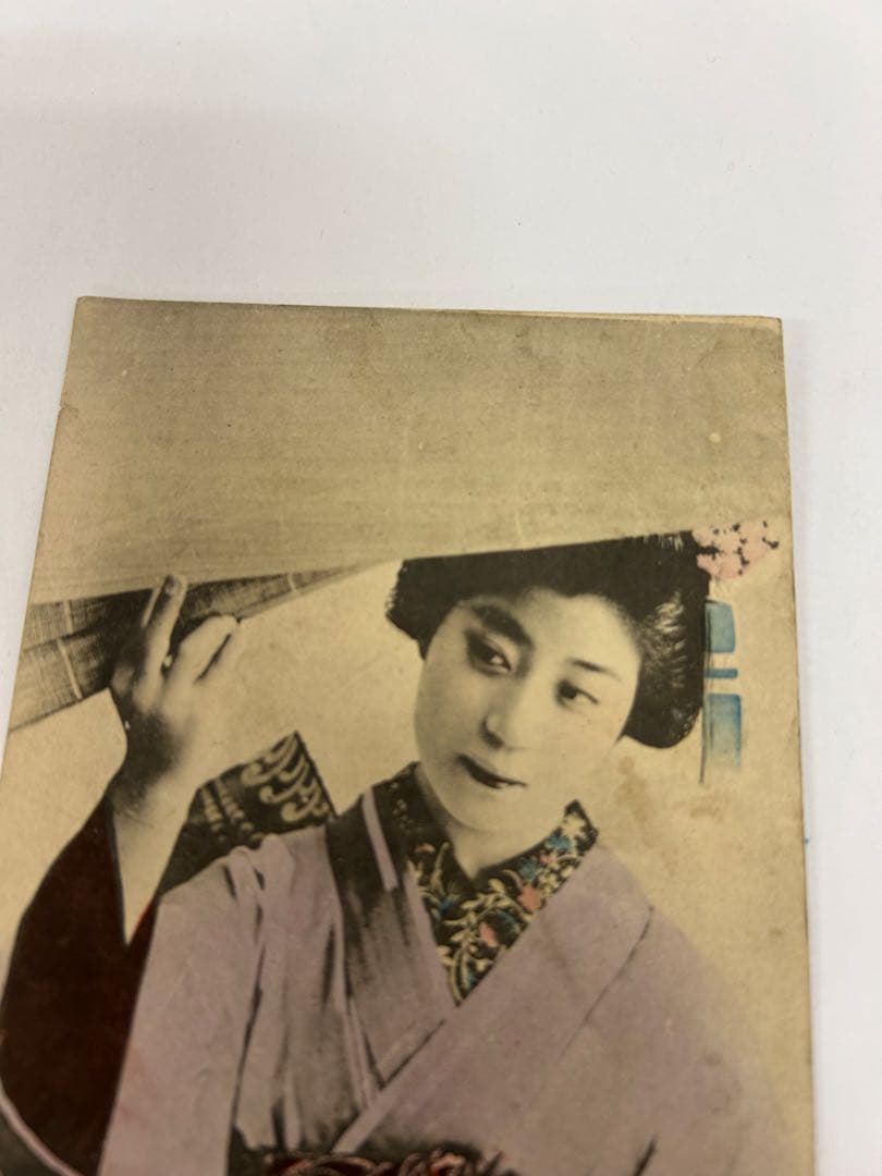 P585 絵葉書 レトロ 萬國郵便聨合端晝 戦前　写真　美術品　コレクション
