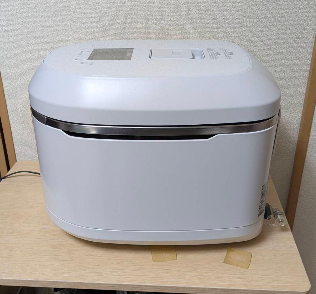 タイマー電子ジャー付きガス炊飯器　ホワイト