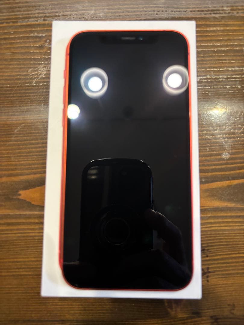 Apple iPhone 12 レッド 箱、充電ケーブル付き
