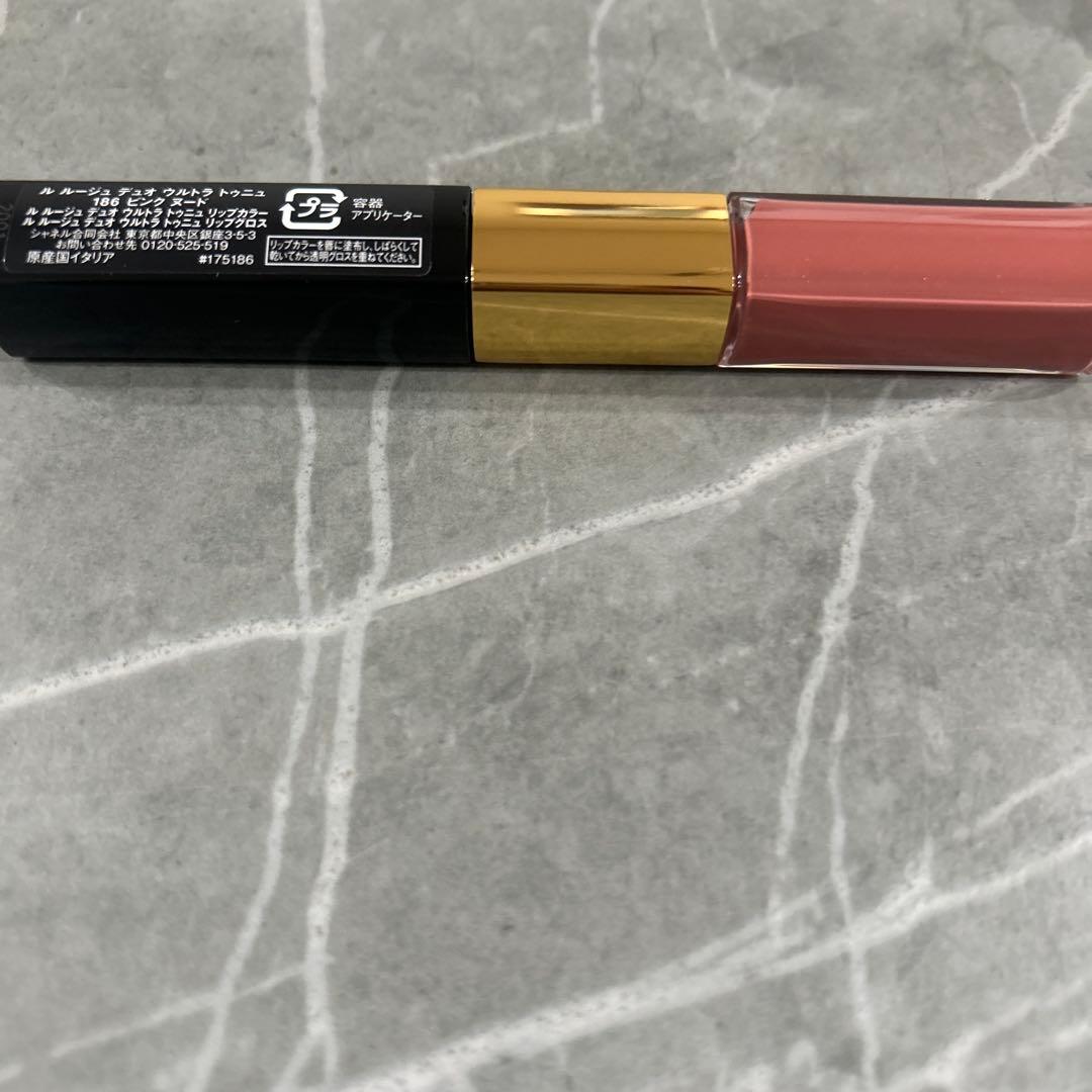 CHANEL ル ルージュ デュオ ウルトラトゥニュ 186 ピンクヌード