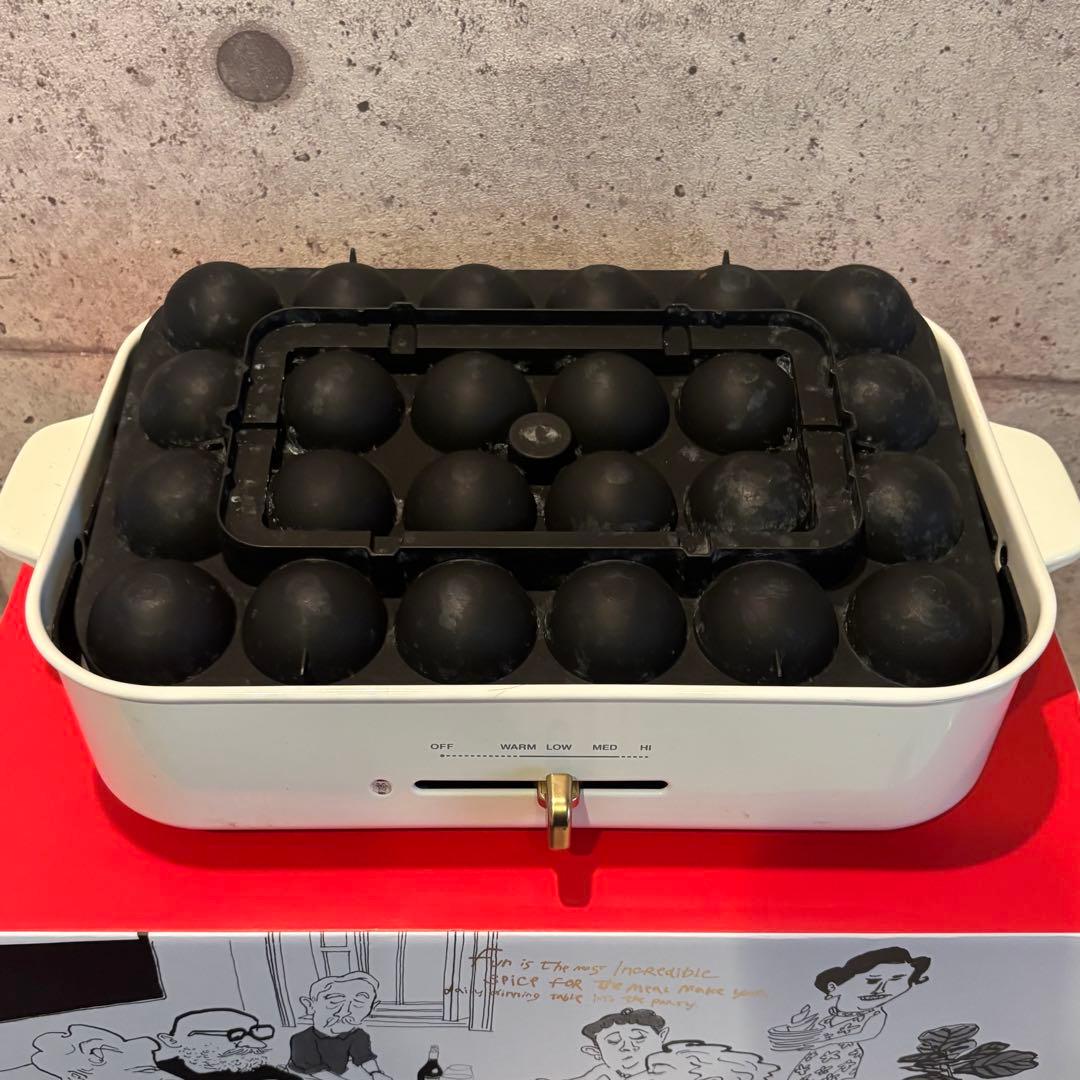 BRUNO ブルーノ コンパクトホットプレート ホワイト セラミックコート鍋付