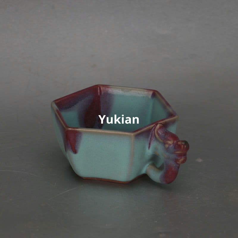 六方竜頭杯 茶道具 香道具 装飾品 現代工芸品 美術品 置物
