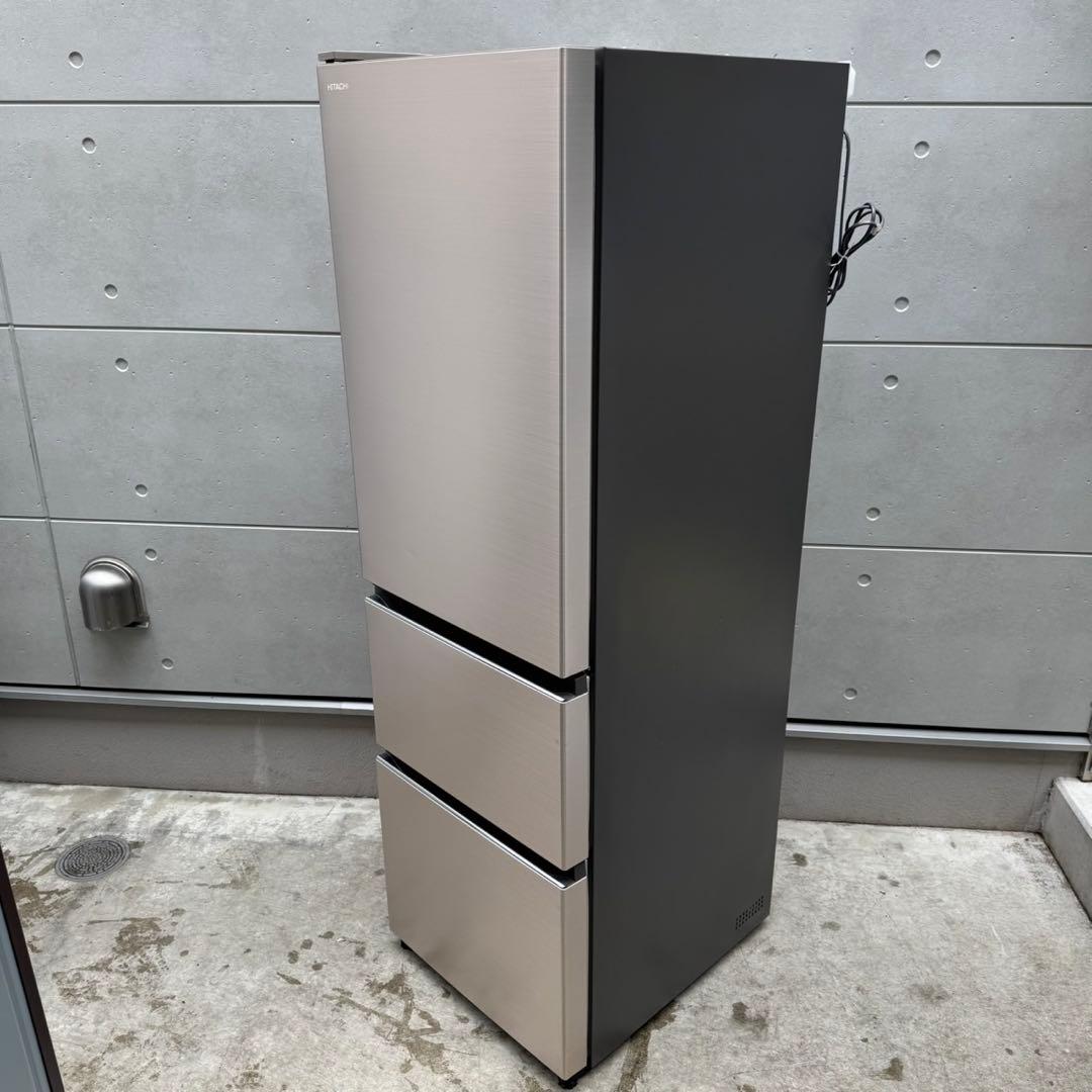 383⭐️配送取付無料★日立冷蔵庫大型3ドア　左開き　自動製氷　300L〜400L