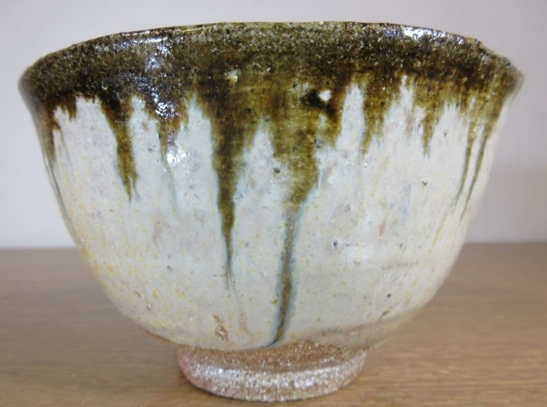 真作保証 西岡良弘 自作 朝鮮唐津茶碗 唐津焼 コレクター放出品 茶道具 佐賀県