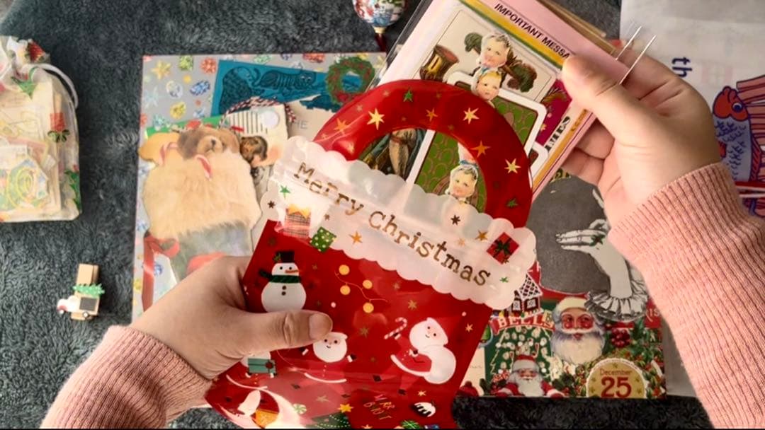 【Bell】クリスマスおすそ分けファイル　ジャンクジャーナル　コラージュ