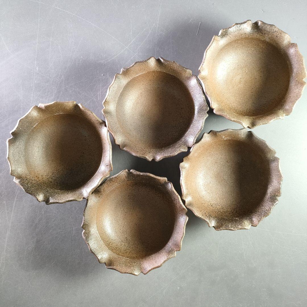A903-2/青花菊華枝文/浅鉢揃/小鉢/飾鉢/銘々皿/5客/