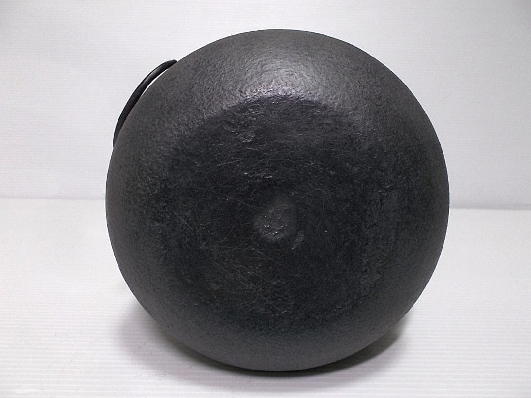 未使用保管品 茶道具 釜師:佐藤清光 糸目茶釜 釜環 唐銅蓋 送料込み