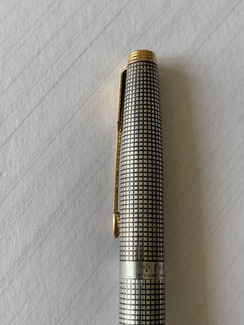 PARKER パーカー 75 スターリングシルバー 万年筆 14Kペン先