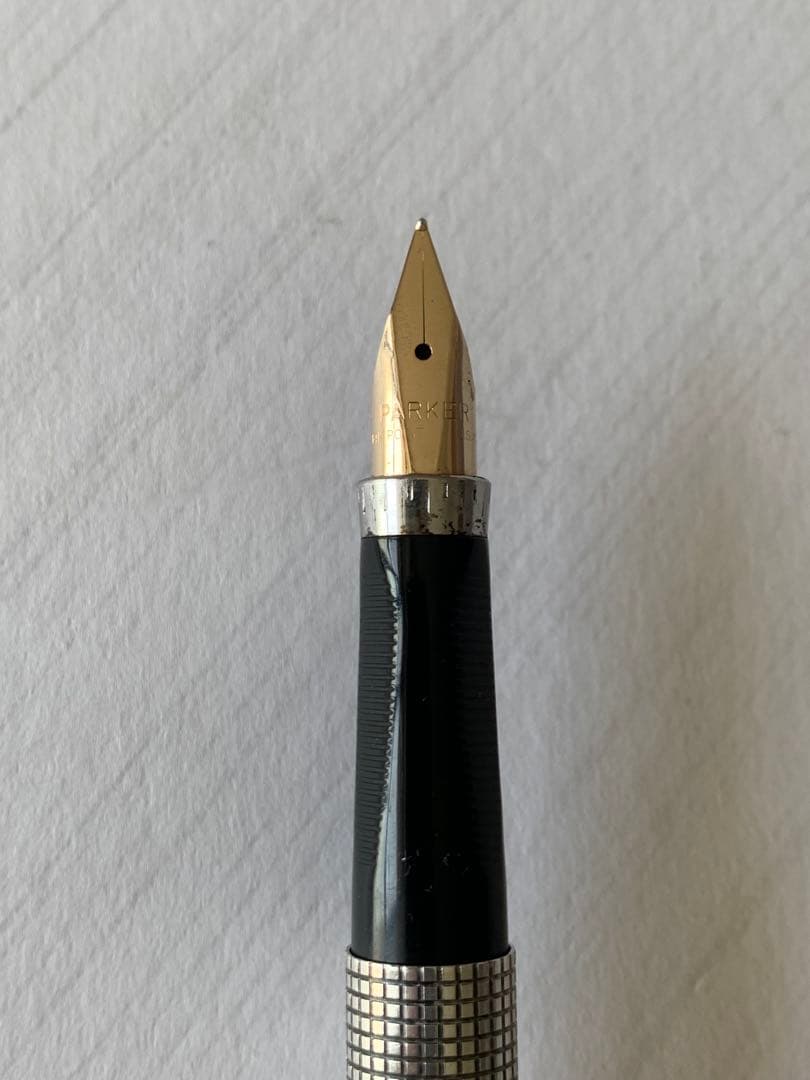 PARKER パーカー 75 スターリングシルバー 万年筆 14Kペン先