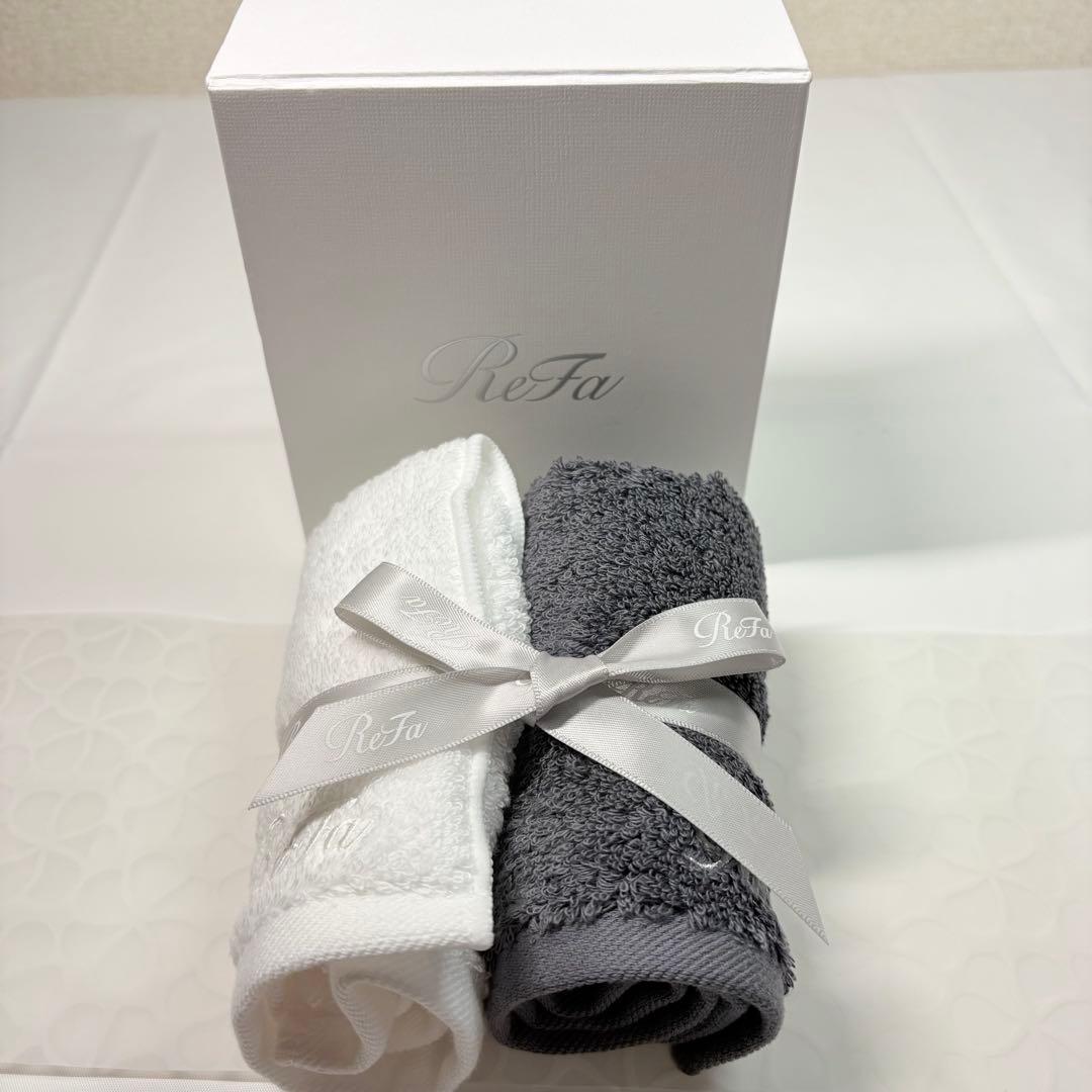 新品　ReFa リファ　タオル2枚セット ホワイト グレー