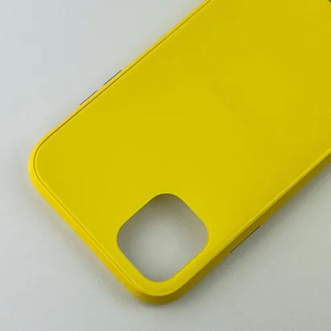 新品 iPhone 11 ガラスハイブリッドケースイエロー スマホケース Y3