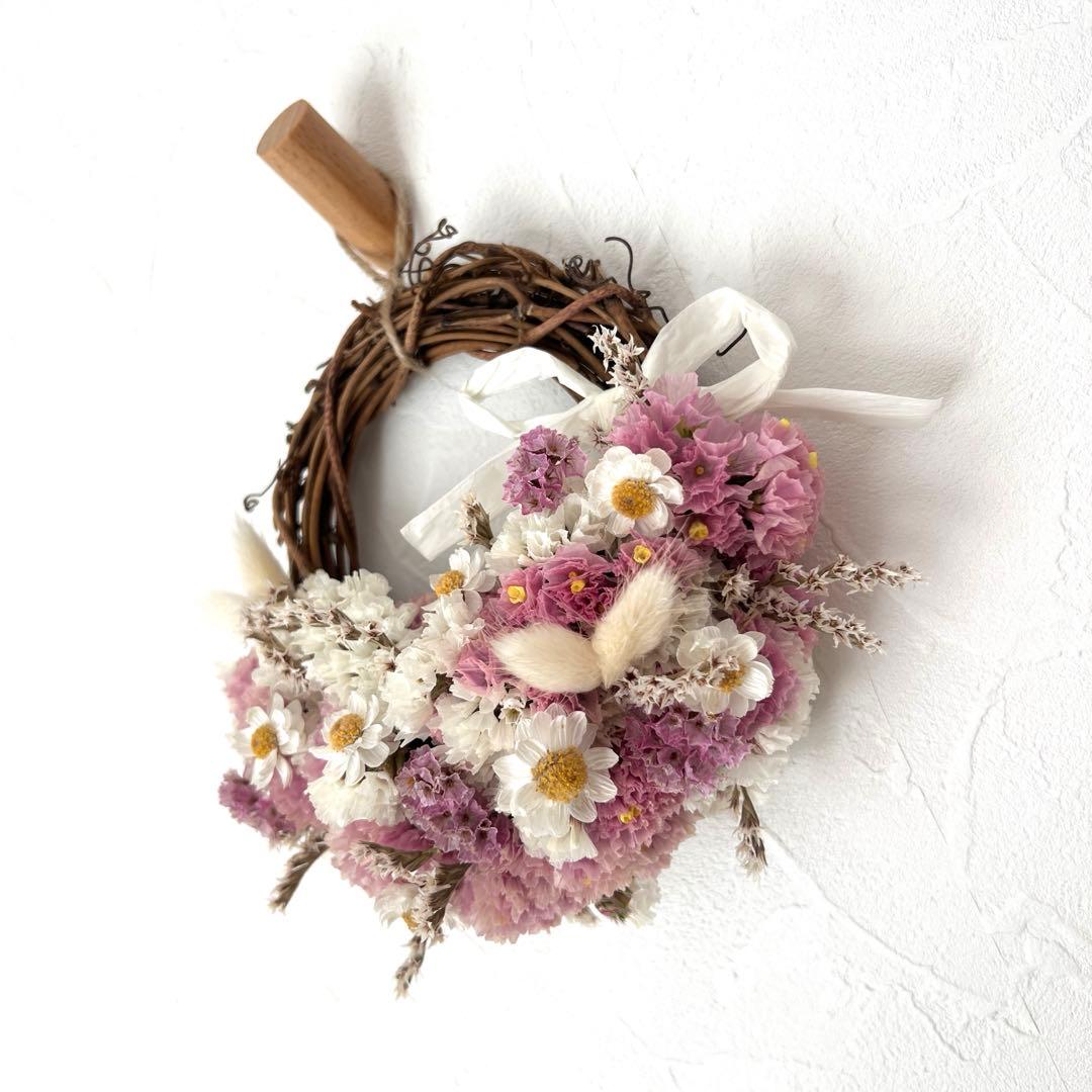 【GW SALE】春の小花ハーフリース* * ラッピング無料 プレゼント 母の日