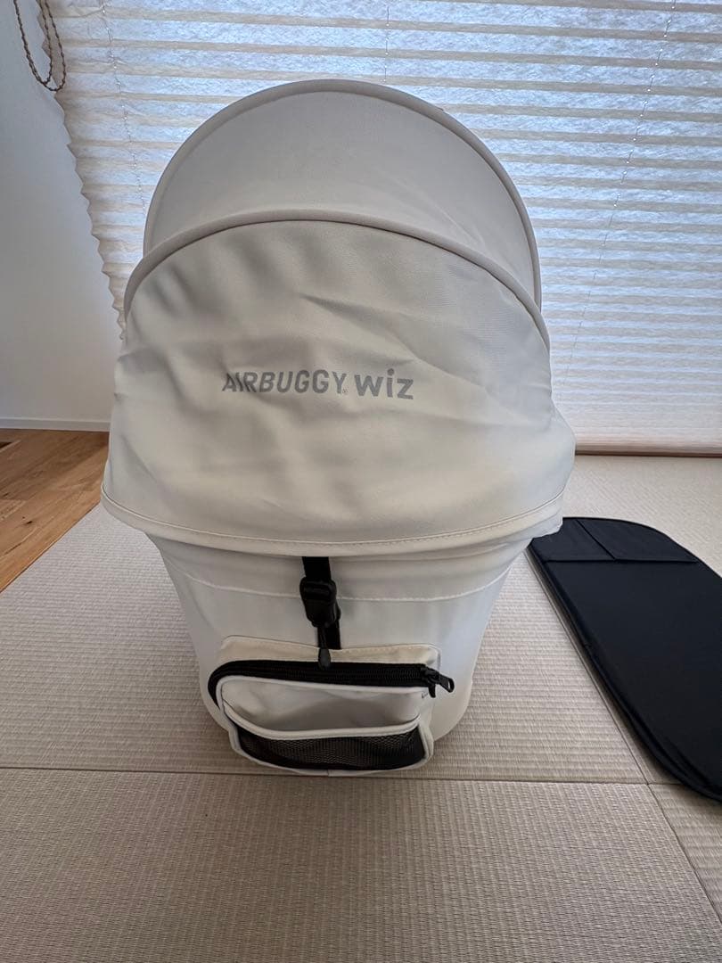 美品 AIRBUGGY WITH X パールホワイト エアバギー ドッグカート
