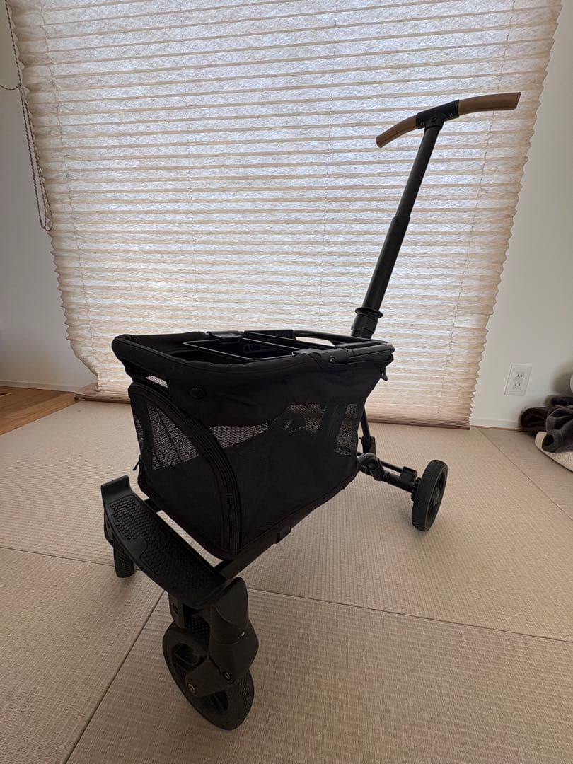 美品 AIRBUGGY WITH X パールホワイト エアバギー ドッグカート