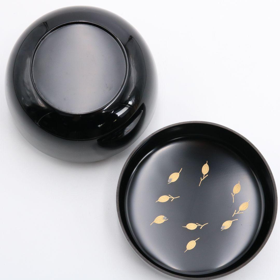 細川司光作 玄々斎好 徳風棗 茶道具　C422　NT4