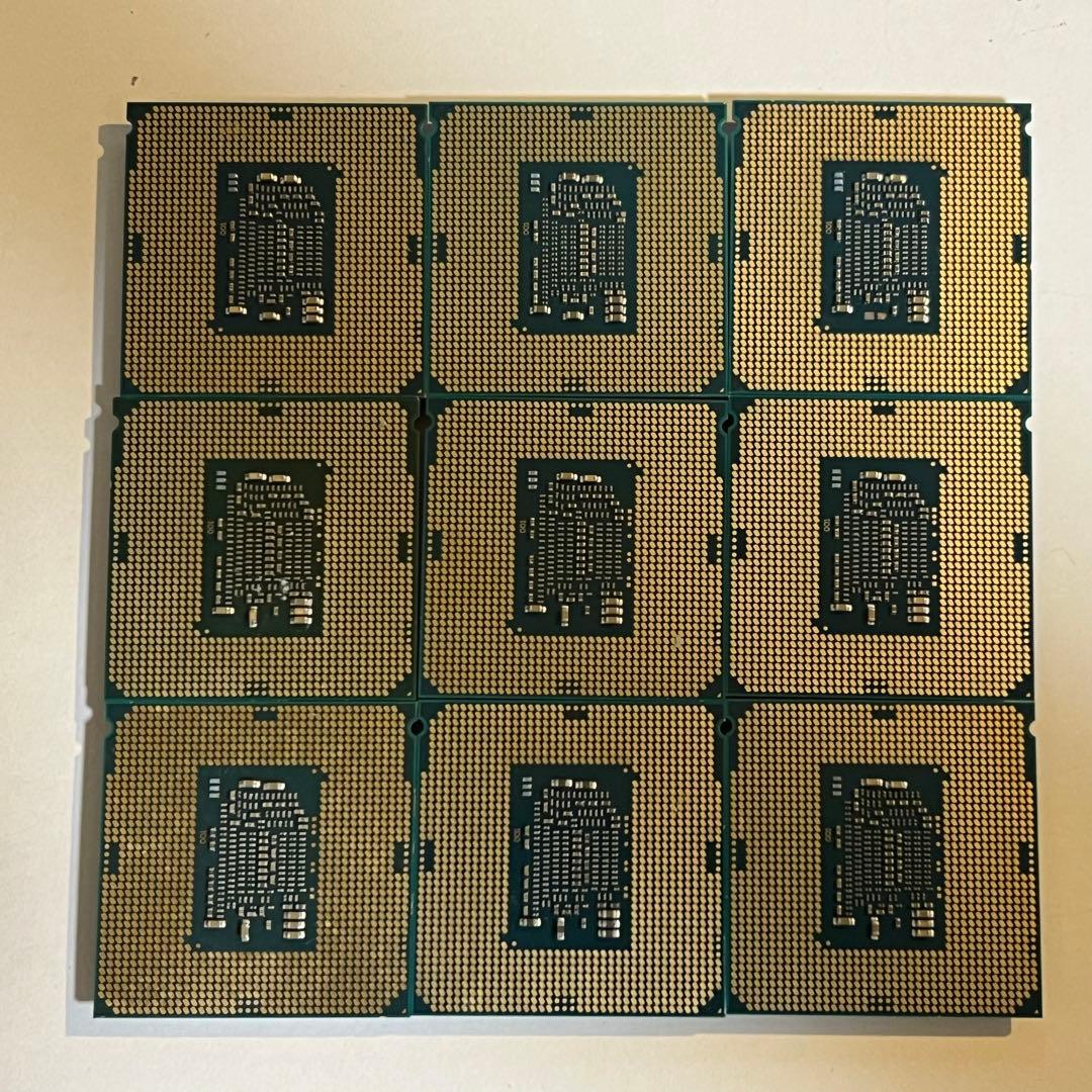 Core i7-7700, 6700K, i5-6400 各3個 計9個