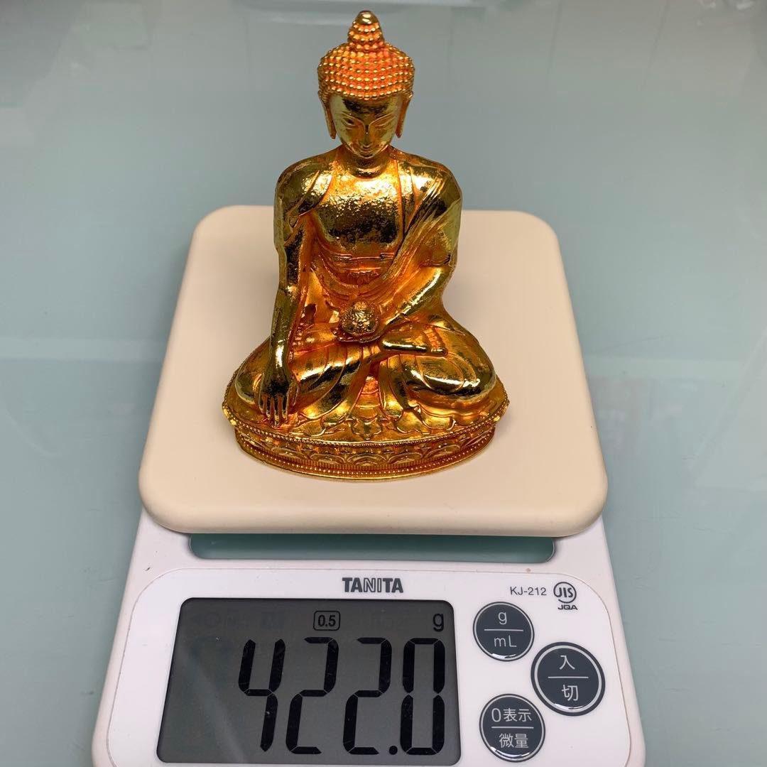 旧蔵　仏像　如來仏　金メッキ　開運UP！ インテリア　置物 供奉 供養