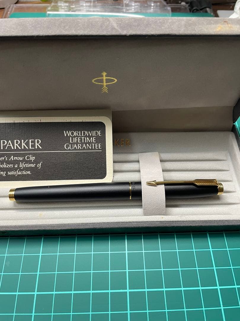 美品　PARKER 75 万年筆 F(細字) ペン先14金
