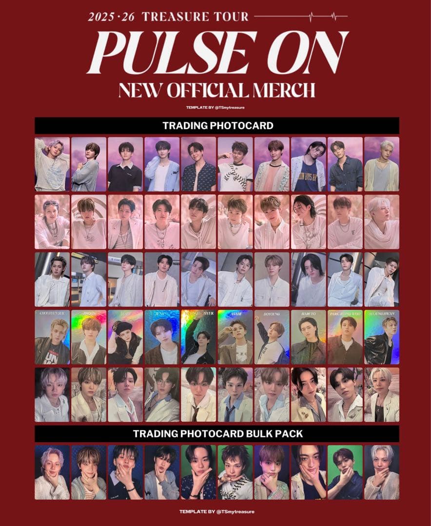 treasure PULSE ON トレカ　ラントレ　10パック トレカパック