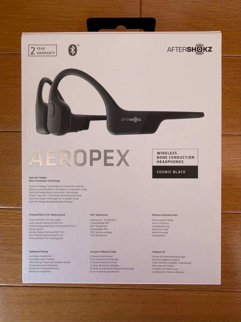 ショックス Shokz ワイヤレス骨伝導イヤホン　ブラック