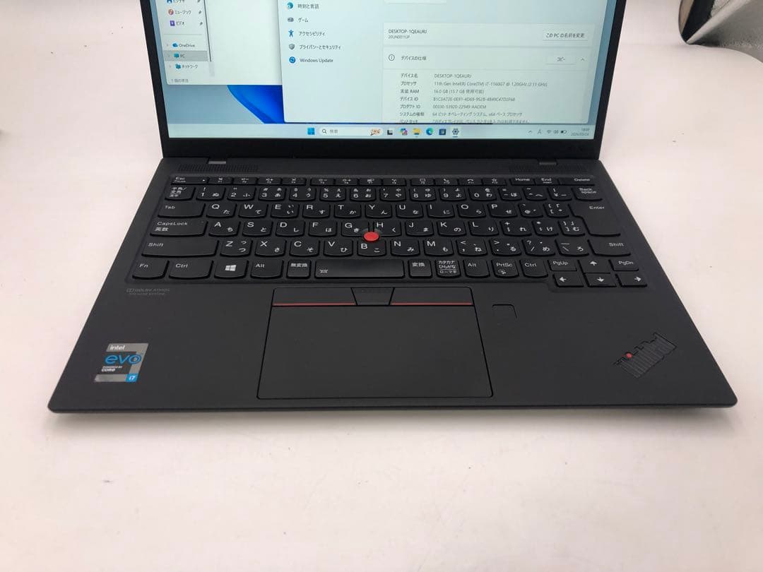 Windowsノート本体 Lenovo ThinkPad Core i7-1160G7