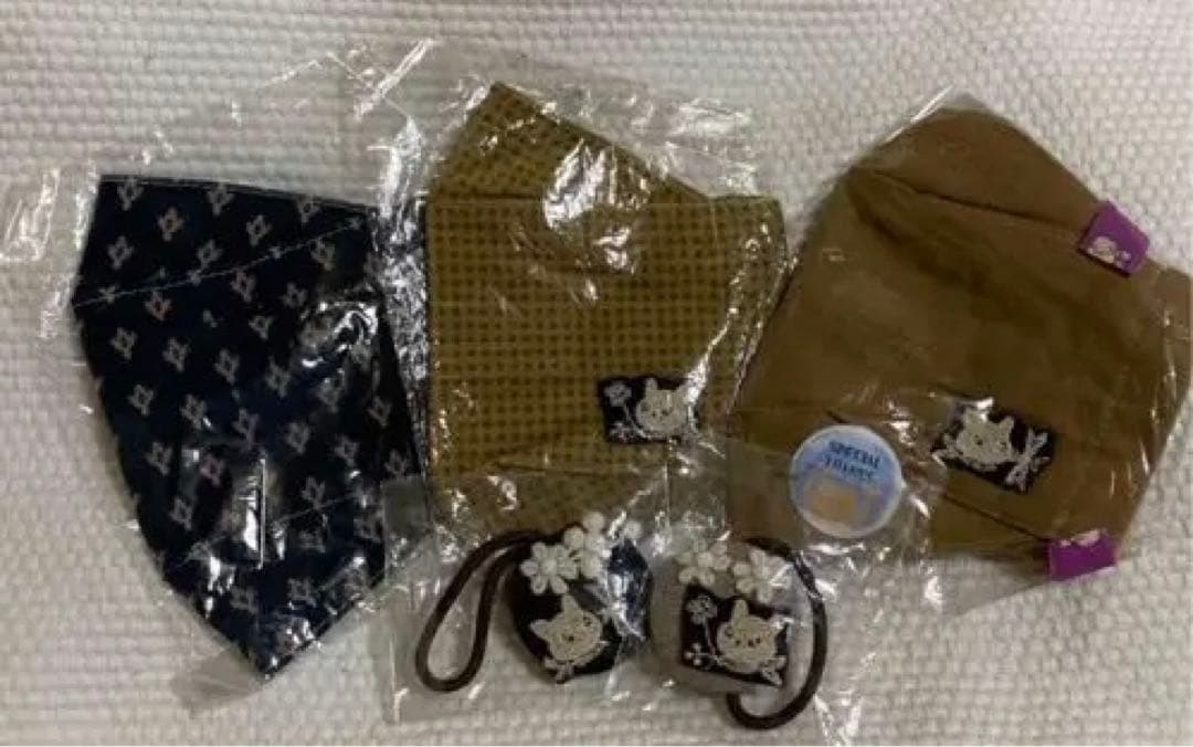 pjcのら猫クロッチくんインナーマスク＆クロッチくんのヘアゴム5点セット