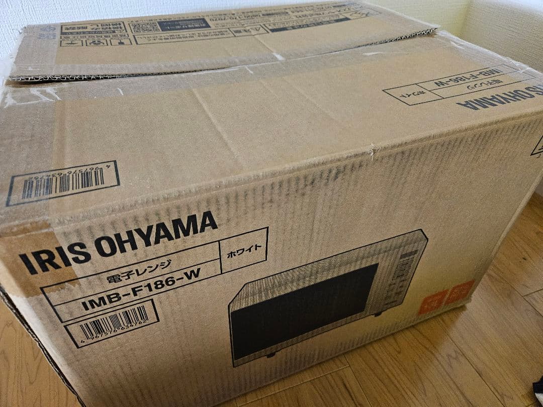 IRIS OHYAMA 単機能電子レンジ 2023年購入 IMB-F186