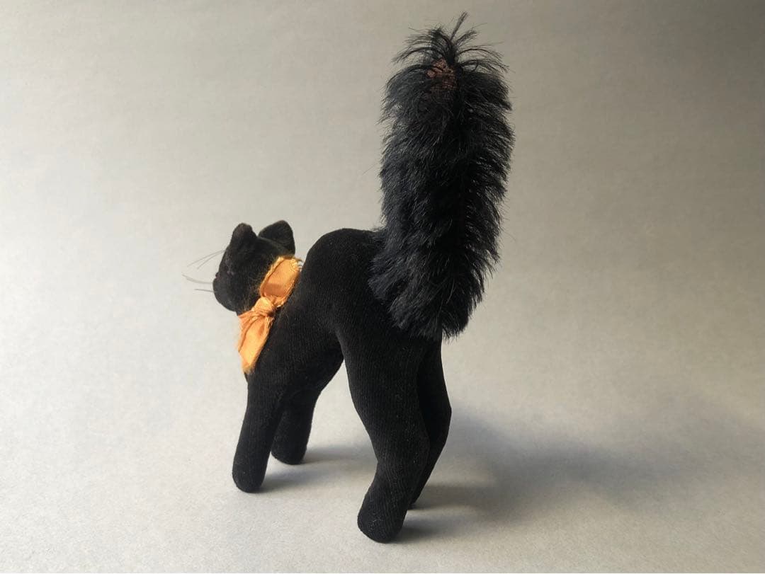 Steiff　猫のトムキャット　最小　黒猫