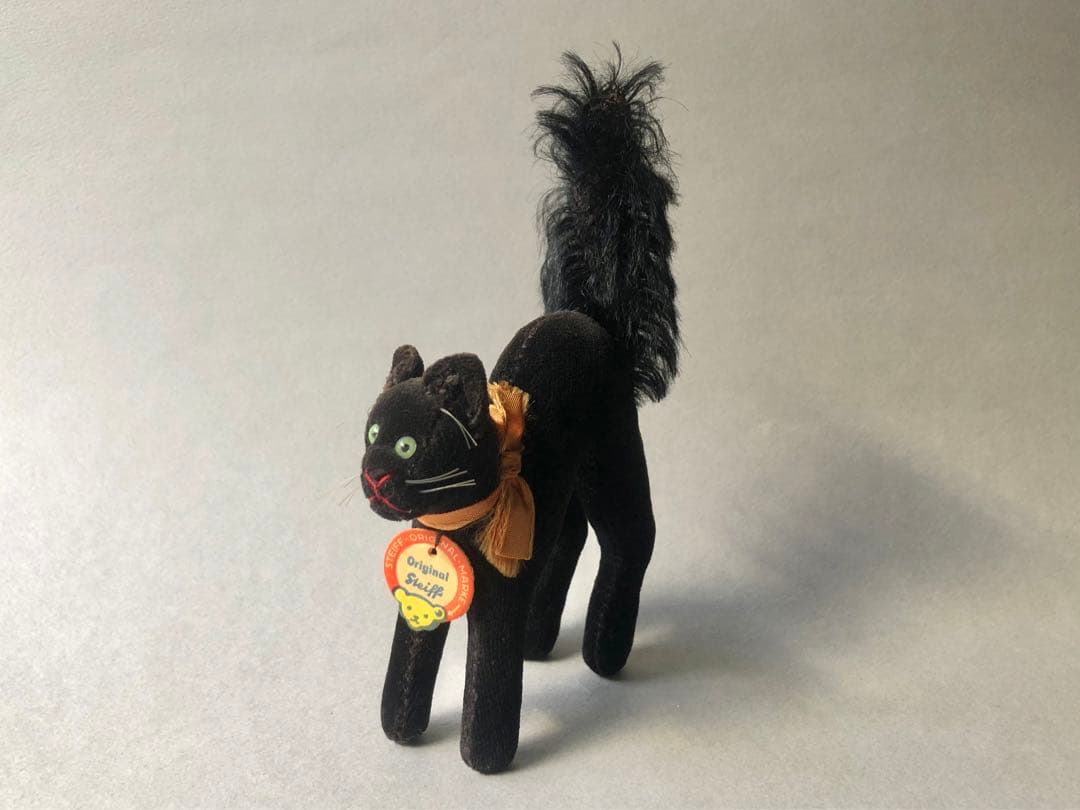 Steiff　猫のトムキャット　最小　黒猫