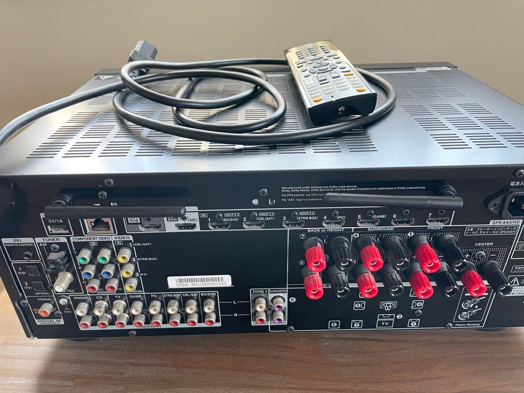 ONKYO AVアンプ リモコン付き TX-NR646