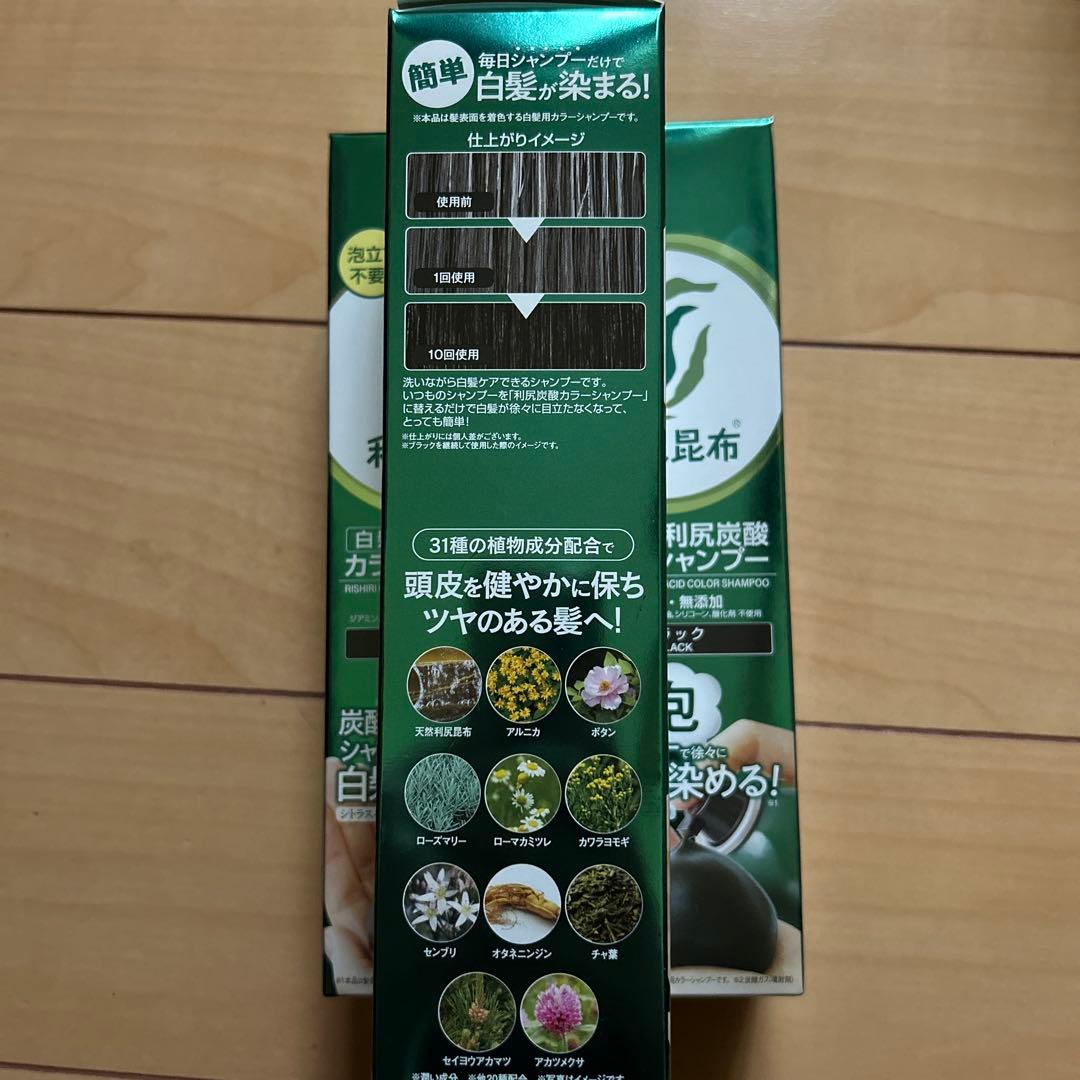 利根炭酸カラーシャンプー ブラック　3個セット　泡シャンプー