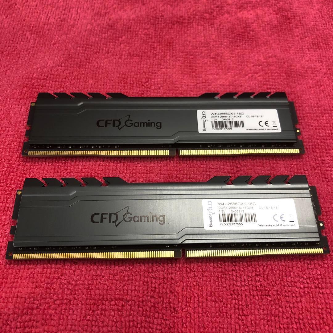 CFD W4U2666CX1-16G DDR4 32GB（16GB 2枚セット）