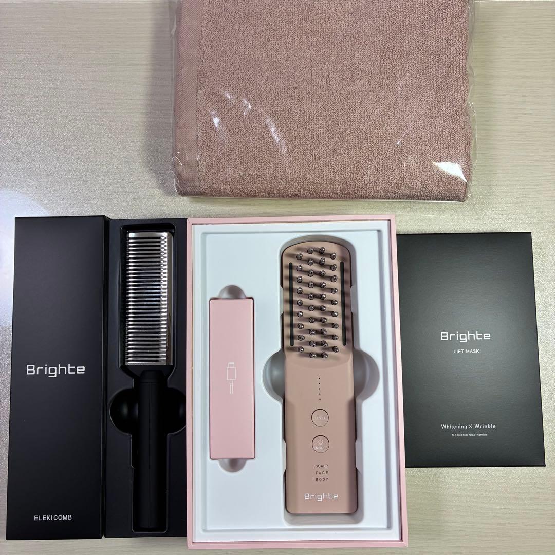 Brighte スカルプブラシ ELEKI BRUSH+ ピンク