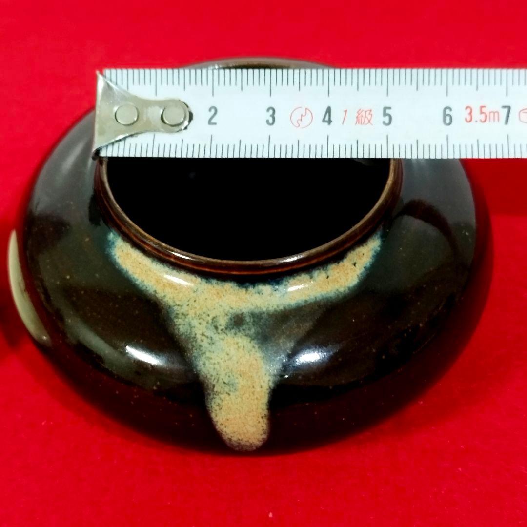 【長緒茶入の練習に】大海茶入 瀬戸 陶岳造｜仕覆 波車金襴 茶道具