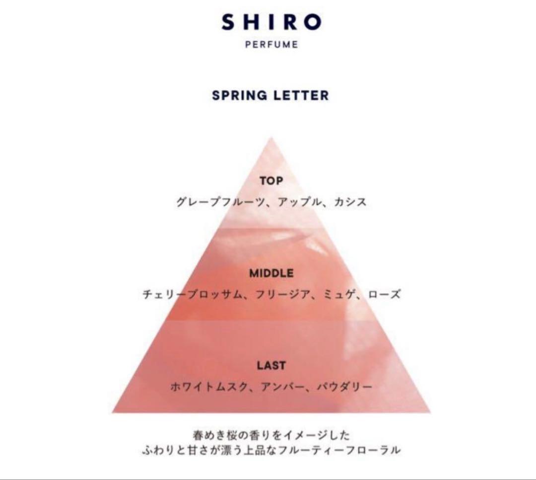 SHIRO スプリングレター　50ml
