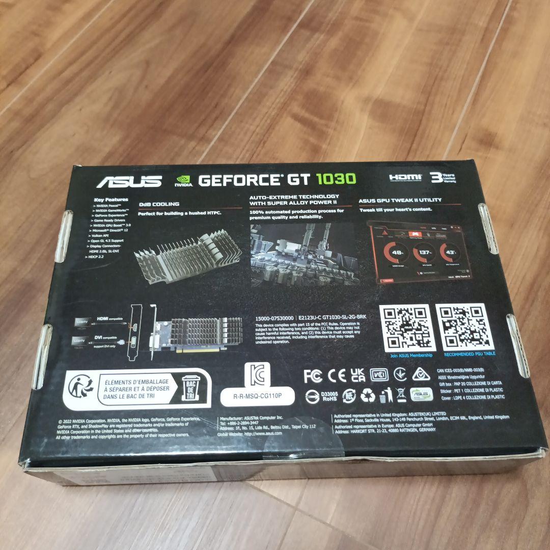 グラフィックボード・グラボ・ビデオカード ASUS GEFORCE GT 1030 2GB