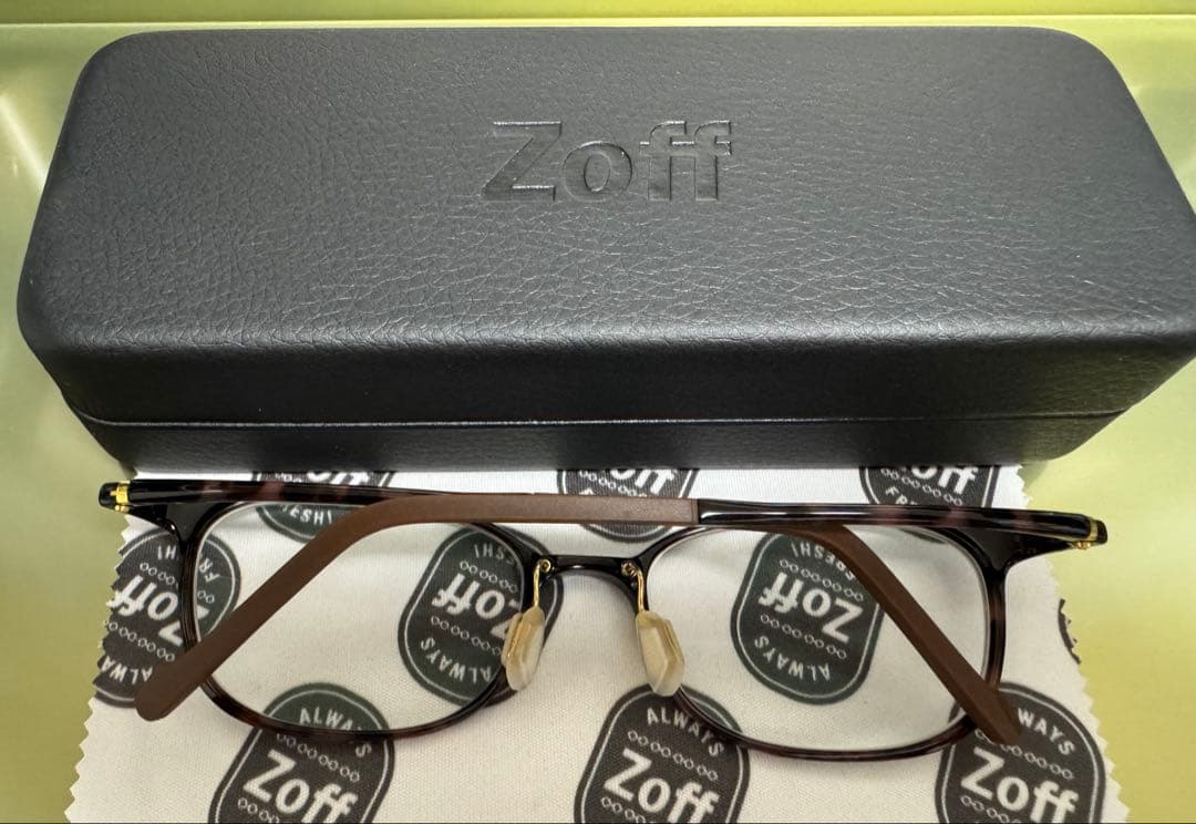 ✴︎美品✴︎ Zoff SMART ブラウン 四角形メガネ　度付き