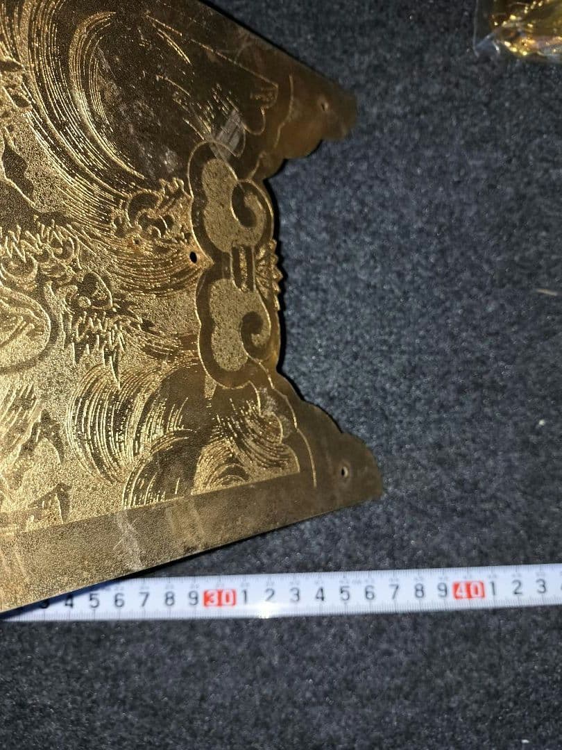 真鍮・金メッキ　【神輿部品】大角金物