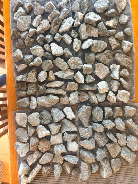【約40kg】サウナストーンのみ 香花石（天然石） MISAストーブ使用品